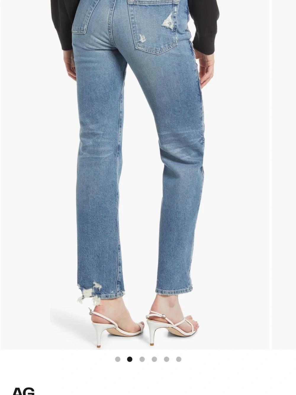 AG Adriano Goldschmied Light Blue Straight-Leg Jeans